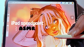 iPad speedpaint ASMR 💞🎃 [upl. by Annig]