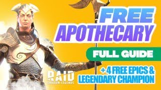 🎁🛡FREE Apothecary Raid🛡🎁 Full Guide Apothecary Build Masteries amp Blessing  Raid Shadow Legends [upl. by Ardeen306]