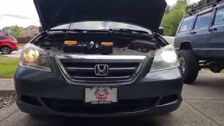 2005 honda odyssey led headlight upgrade [upl. by Annid]