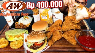 CHALLENGE MUKBANG AW FRIED CHICKEN 400 RIBU DAPET APA AJA [upl. by Linden]