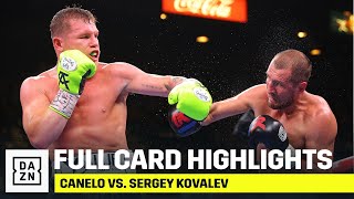 FULL CARD HIGHLIGHTS  Canelo vs Sergey Kovalev [upl. by Hnid]