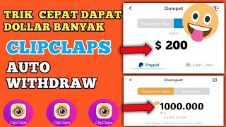 TERBARU  Cara Cepat Dapat Dollar ClipClaps  clipclaps cepat dapat dollar [upl. by Teresa]