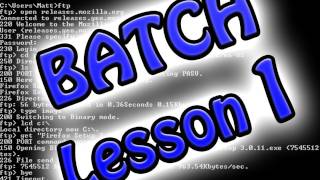 BatchCmd Programming Lesson 1 Basics [upl. by Piers208]