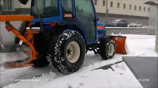 Starker Schneefall in Wien 06032018 heavy snow Vienna [upl. by Nonnelg749]