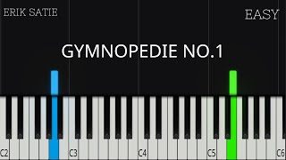 Erik Satie  Gymnopedie No1  EASY Piano Tutorial [upl. by Gelya]