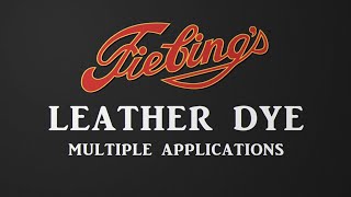 Fiebings Leather Dye How To Product Tutorial for Leathercraft [upl. by Heidi]