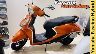 2024 Yamaha Fascino New Colour Matte Copper Full Review 😍 Price amp Features 🔥 Smart Hybrid [upl. by Ymerej557]