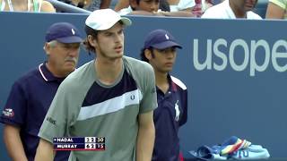 Andy Murray vs Rafael Nadal Extended Highlights  2008 US Open Semifinal [upl. by Akemit]