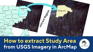 3 Ways to extract Study Area from raster file of USGS Imagery in ArcMap [upl. by Xuerd]