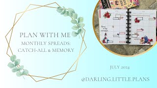 Plan with Me  Catchall amp Memory MonthlysCurrentlys Classic HP  Live Love Posh  Summer Allure [upl. by Erika]