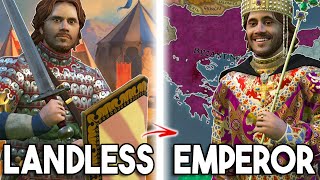 Landless to Byzantine Emperor in ONE LIFE  Roads to Power Crusader Kings 3 [upl. by Marjorie]