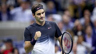 US Open Tennis 2017 In Review Roger Federer [upl. by Aitnahs]