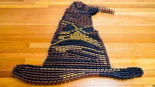 I built the SORTING HAT in dominoes  Day 2227 of 30DayDominoChallenge [upl. by Wilbur246]