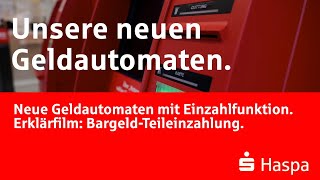 BargeldTeileinzahlung  Hamburger Sparkasse  Neue Geldautomaten mit Einzahlfunktion [upl. by Murtha702]