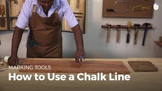 How to Use a Chalk Line  Woodworking [upl. by Edny]