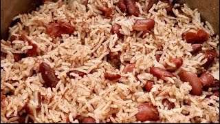 HOW TO MAKE THE BEST JAMAICAN RICE AND PEAS [upl. by Ferwerda253]