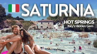 Italys Natural Hot Springs  Saturnia Cascate Del Mulino  A Hidden Gem in Tuscany [upl. by Ical]