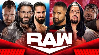 FULL MATCH — BLOODLINE vs THE SHIELD  BLOODLINE VS SHIELD WAR WWE RAW 2024 [upl. by Annayak]