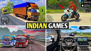 Top 5 INDIAN GAMES For Android l Indian truck simulator games l Indian bus game [upl. by Newbill]