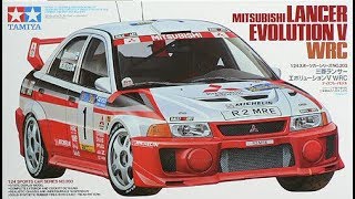 Tamiya 124 MITSIBUSHI EVO V WRC [upl. by Airak246]