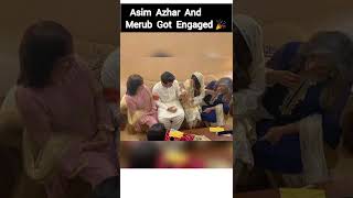 Asim Azhar And Merub Ali Got Engaged 🎉🦋  Asim Azhar Engagement shorts asimazhar [upl. by Basham]