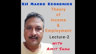 XII Macro Economics Theory of Income amp Employment Lecture2 [upl. by Ffoeg183]