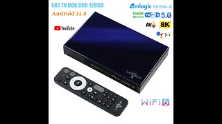 Coming Ugoos SK1 8128 GB Android 11 tv box Amlogic SoC S928XK Dolby Vision Atmos dts 8K Ultra HD [upl. by Hayikaz]