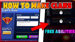 NEW HOW TO CREATE CLANS AND GET FREE ABILITIES IN BLADE BALL  Blade Ball  ROBLOX [upl. by Kcor497]