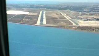 landing larnaca airportwmv [upl. by Dessma825]