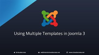 Using Multiple Templates Joomla 30 [upl. by Hultgren677]