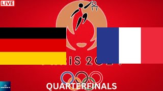 2024 PARIS OLYMPICS GERMANY vs FRANCE WOMENS BASKETBALL QUARTERFINALS LIVE GAME CAST amp CHAT [upl. by Johnna]