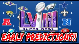 2024 NFL PLAYOFF PREDICTIONS FULL PLAYOFF BRACKETS SUPER BOWL 58 WINNER [upl. by Lotsirk]