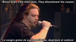 Cannibal Corpse  Unleashing the Bloodthirsty LIVE subtitulada en español Lyrics [upl. by Leonie578]