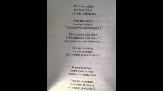 Chant 5 Viens chanter [upl. by Ajna]