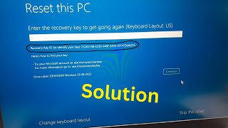 Bitlocker Recovery Key  Bitlocker Unlock With Recovery Key [upl. by Stevens]