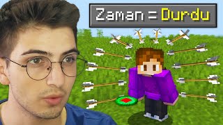 Minecraft ama ZAMANI KONTROL EDEBİLİYORUM [upl. by Duffie68]