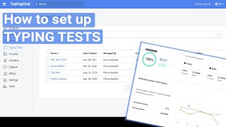 How to Create Typing Tests in TypingClub [upl. by Nnayecats]