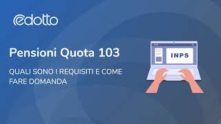 Pensioni Quota 103  Video Guida [upl. by Annahahs]