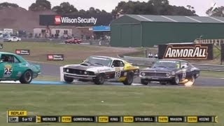 2013 Touring Car Masters  Sandown  Race 1 [upl. by Esirrehc338]