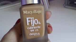 MERCADONA ✓ MAQUILLAJE FIJO Y CUBRIENTE DELIPLUS ✓ RESEÑA [upl. by Gish111]