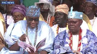 Full VIDEO Drama As Obasanjo Commands Oyo Monarchs To Stand And Greet Him [upl. by Leunam]