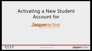 Activating a New Student Account for Jasperactive [upl. by Dettmer]