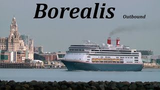 Borealis Leaving Liverpool New Brighton [upl. by Ahsir]