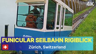 Zurich Funicular Seilbahn Rigiblick [upl. by Attolrac482]