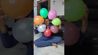 😍🎈 Pranesh Dad Balloon Experiement Comedy shortvideo praneshcomedy SonAndDadOfficial [upl. by Atterahs]