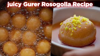 Bengali Gurer Rosogolla Recipe [upl. by Greene]