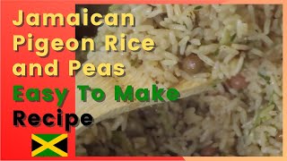 Jamaican Pigeon Rice and PeasPeas and RiceEasy Recipe [upl. by Friede]