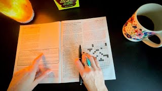 Crossword Puzzle ASMR for Sleep from the Trader Joes Fearless Flyer [upl. by Rebna]