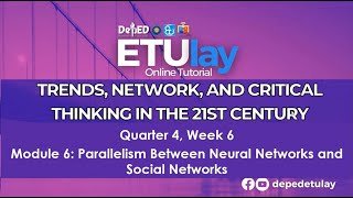 Parallelism Between Neural Networks and Social Networks  Trends Network  SHS Quarter 4 Week 6 [upl. by Aleak]