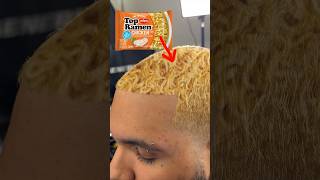 Chicken Ramen noodle haircut😂 [upl. by Aivull]